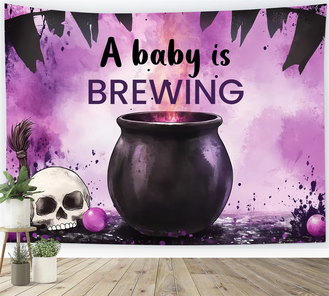 Backdrops For Baby Shower Halloween Magical Brewing Backdrop CSH2-118