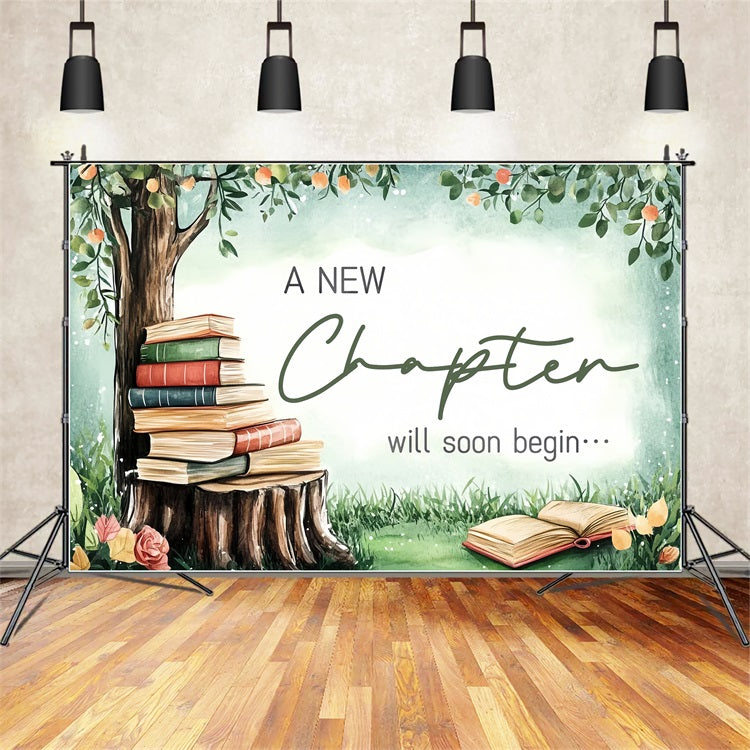 Baby Shower Photography Backdrop New Chapter Begins Backdrop CSH2-155