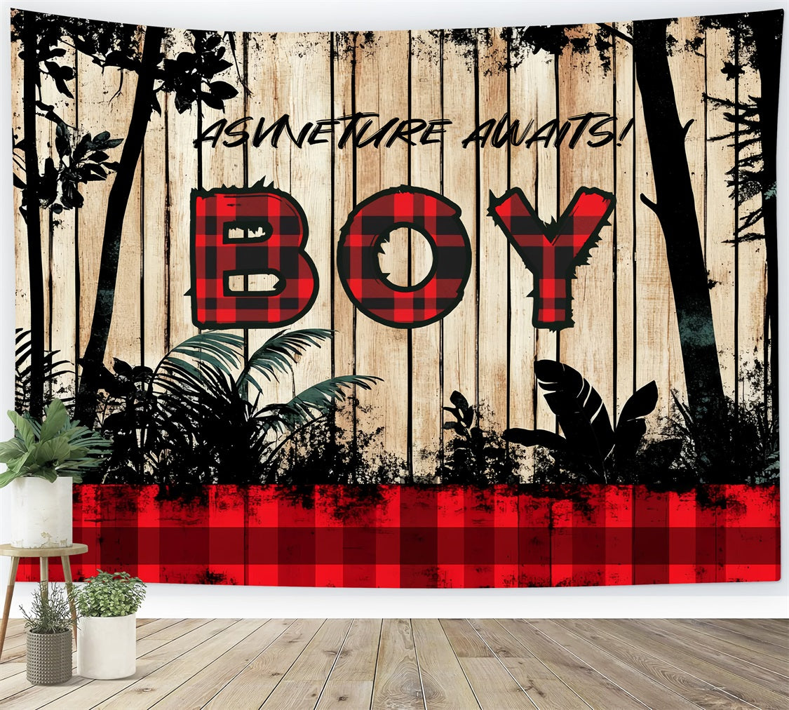 Backdrops For Baby Shower Gender Reveal Rustic Charm Backdrop CSH2-198