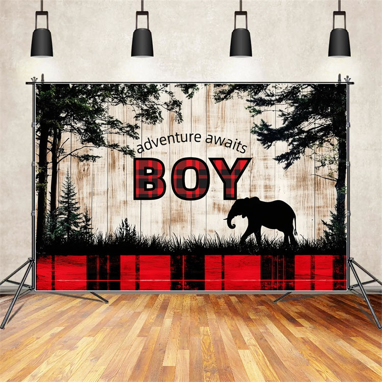 Baby Shower Backdrop Ideas Forest Adventure Gender Reveal Backdrop CSH2-199