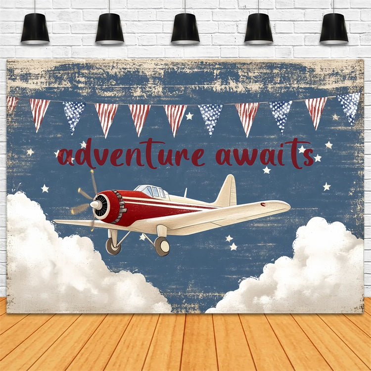 Baby Shower Backdrop Adventure Awaits Baby Explorer Backdrop CSH2-201