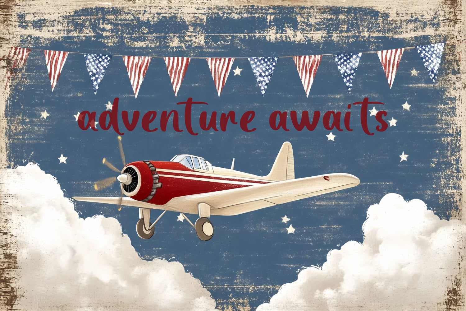 Baby Shower Backdrop Adventure Awaits Baby Explorer Backdrop CSH2-201