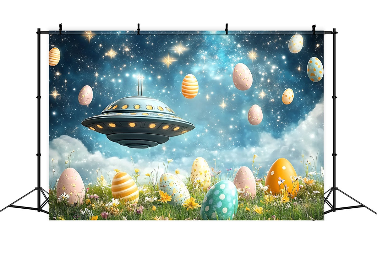 Easter Backdrop Photography Easter Space Egg Adventure Backdrop CSH2-49