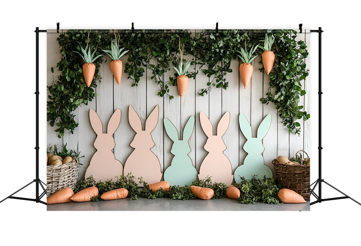 Easter Backdrops Ideas Carrot-Themed Bunny Display Backdrop CSH2-56