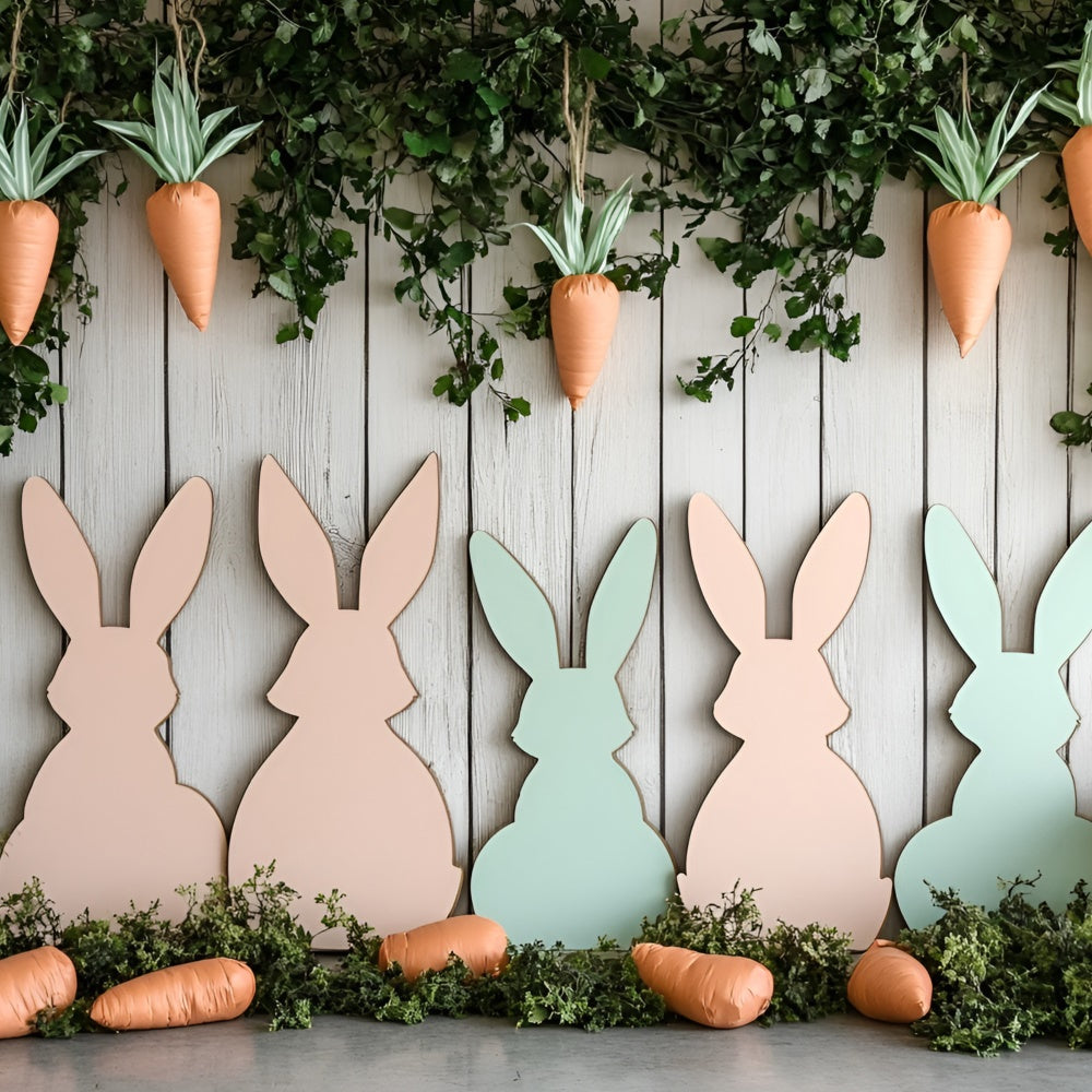 Easter Backdrops Ideas Carrot-Themed Bunny Display Backdrop CSH2-56