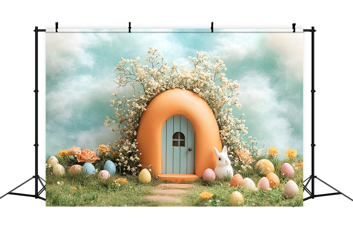 Easter Backdrops Photography Dreamy Pastel Bunny Haven Backdrop CSH2-72