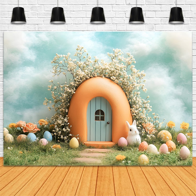 Easter Backdrops Photography Dreamy Pastel Bunny Haven Backdrop CSH2-72