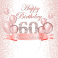 Custom Pink 60th Happy Birthday Banner Photography Backdrop D602 ...