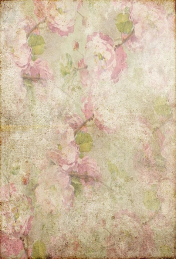 Headshot Backdrop Abstract Vintage Flowers Studio Backdrop DBD25-13