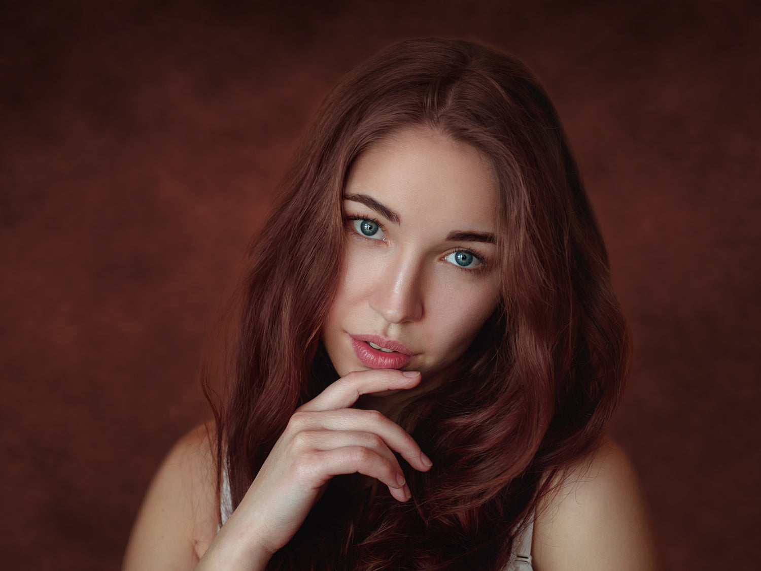 Reddish Brown Headshot Abstract Textured Backdrop DBD25-32