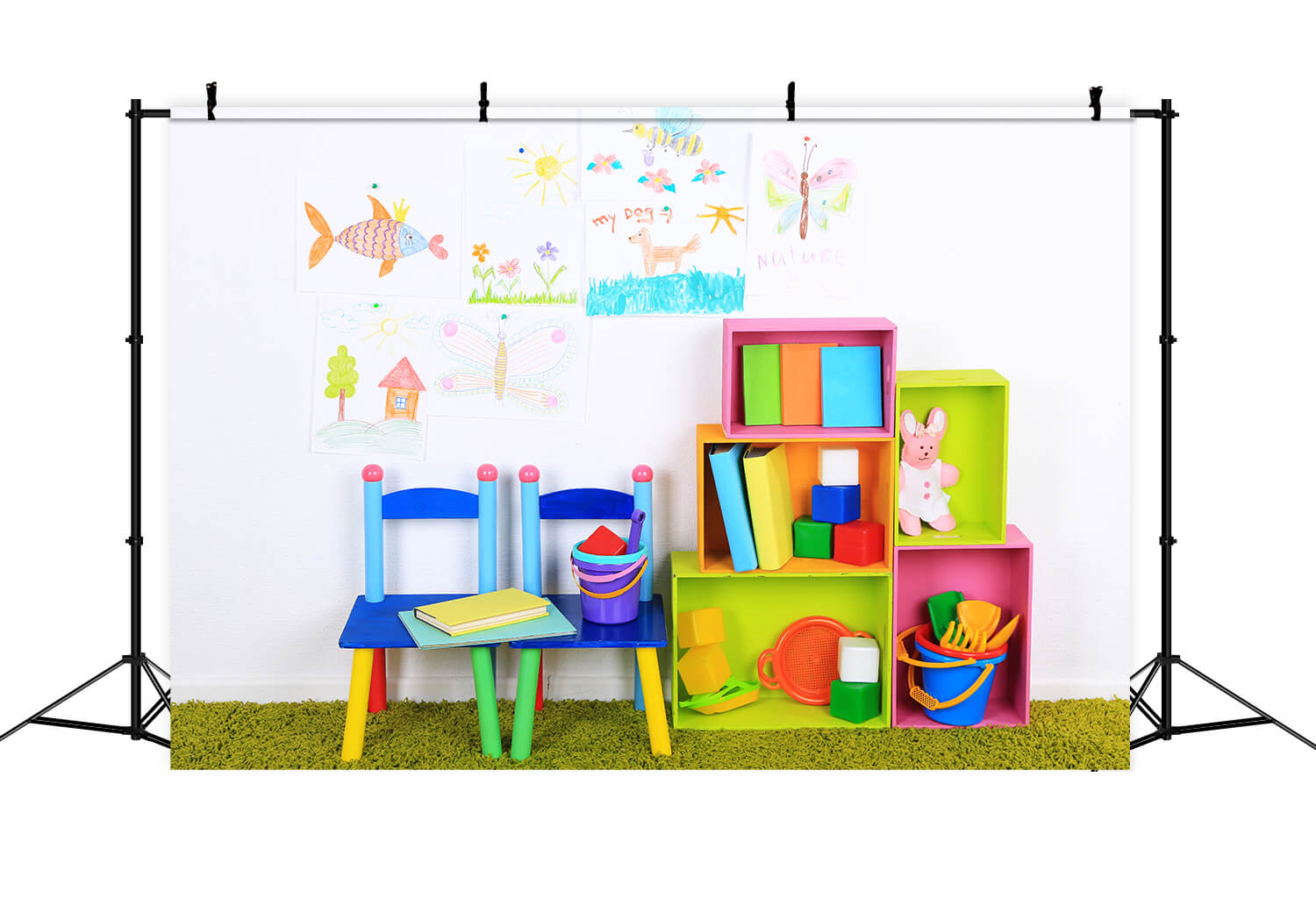 School Classroom Interior Photography Backdrop DBD7-10