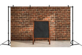 Brick Wall Blackboard Back to School Backdrop DBD7-19