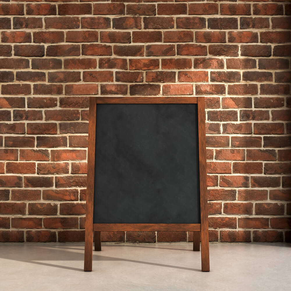 Brick Wall Blackboard Back to School Backdrop DBD7-19