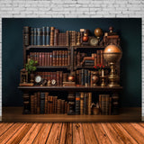 Back to School Bookshelf Classical Books Backdrop DBD7-22