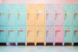 Colorful Lockers Wardrobe Back to School Backdrop DBD7-27