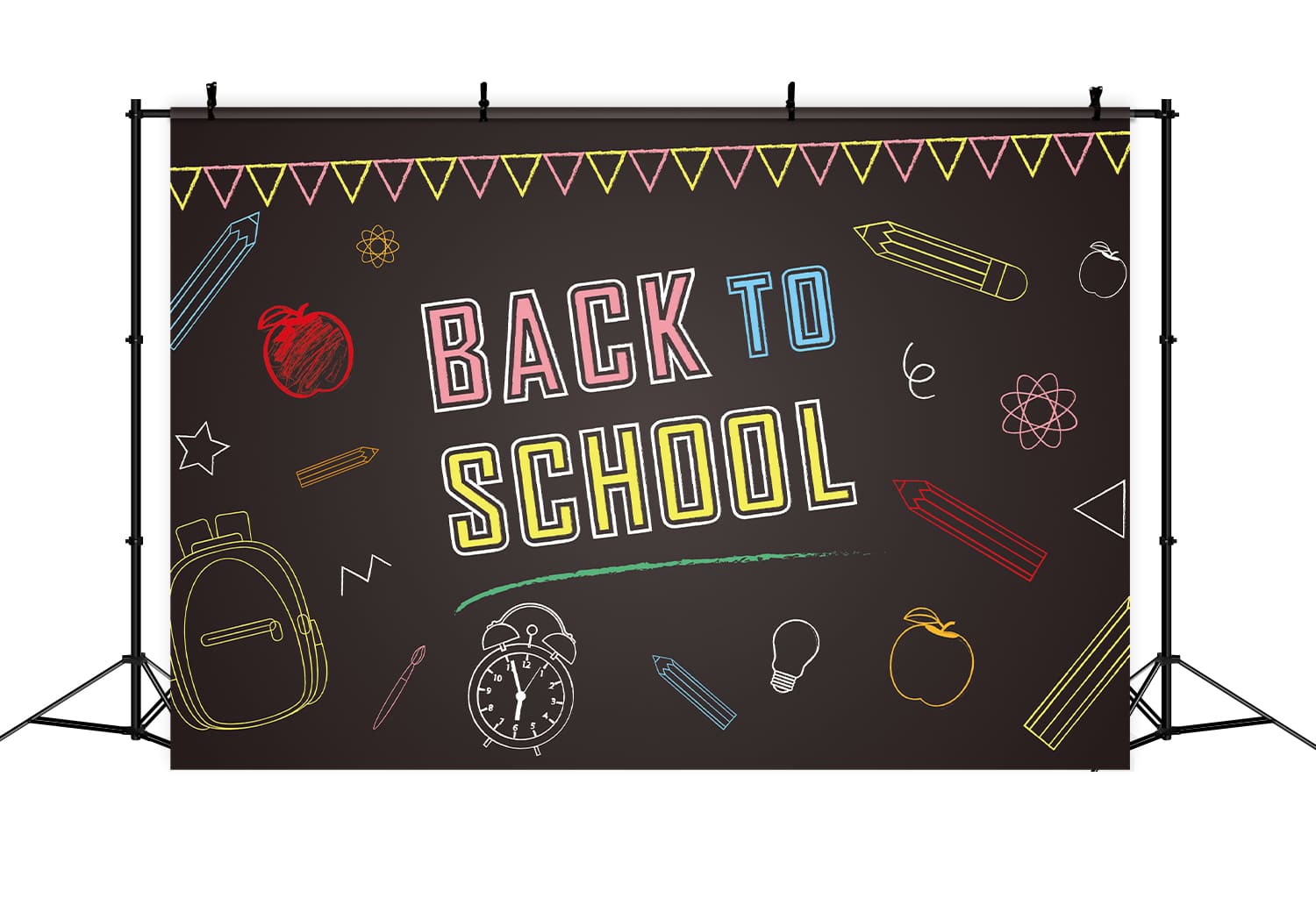 Back to School Black Board Drawing Backdrop DBD7-3