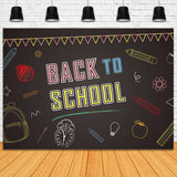 Back to School Black Board Drawing Backdrop DBD7-3