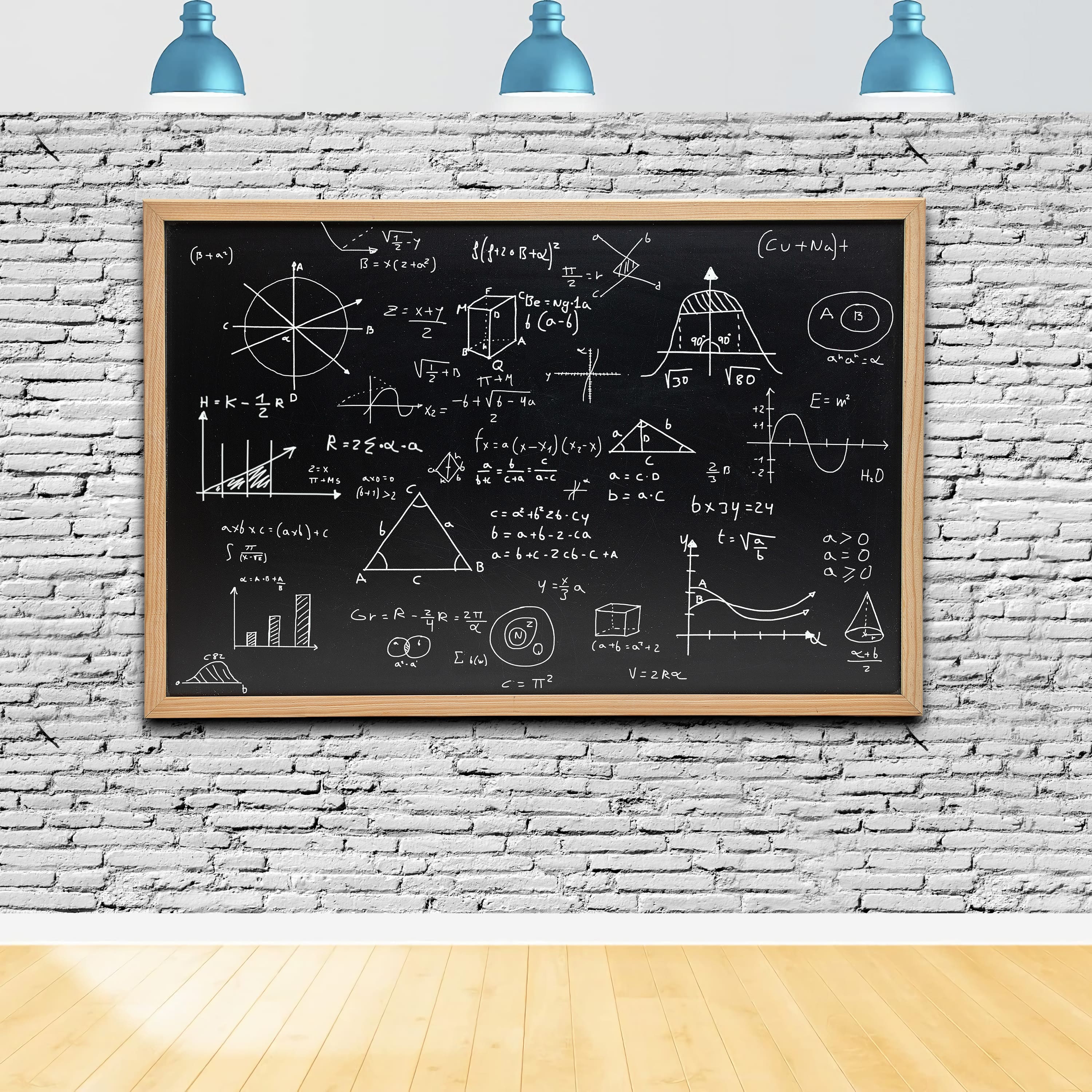 Math Equations Blackboard Back to School Backdrop DBD7-33