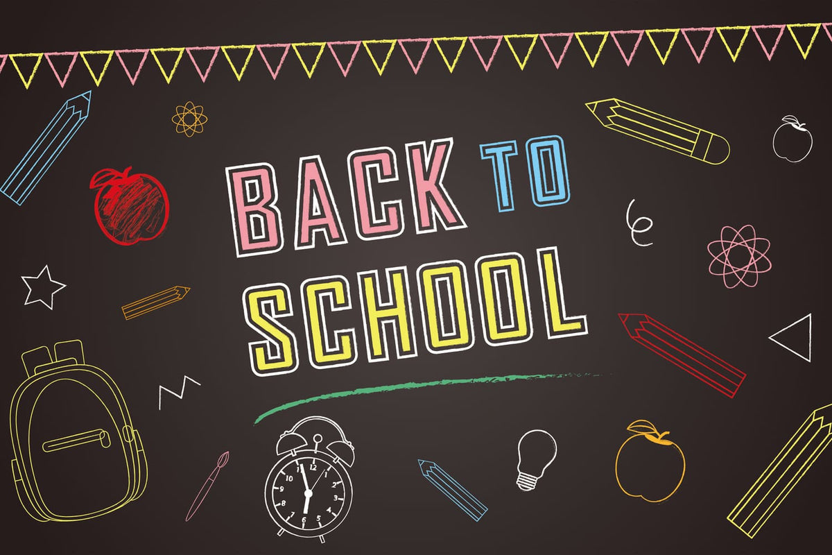 Back to School Black Board Drawing Backdrop DBD7-3