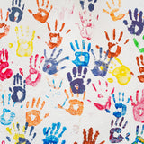 Colorful Hand Prints Back to School Backdrop DBD7-43