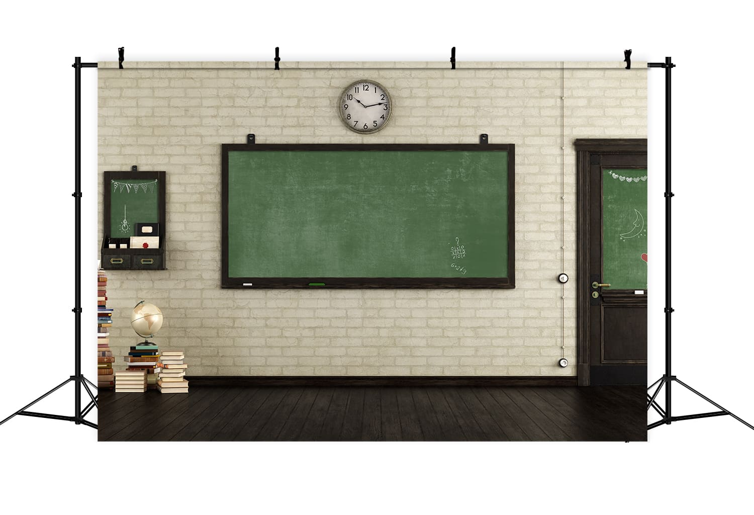 Back to School Empty Retro Classroom Backdrop DBD7-45