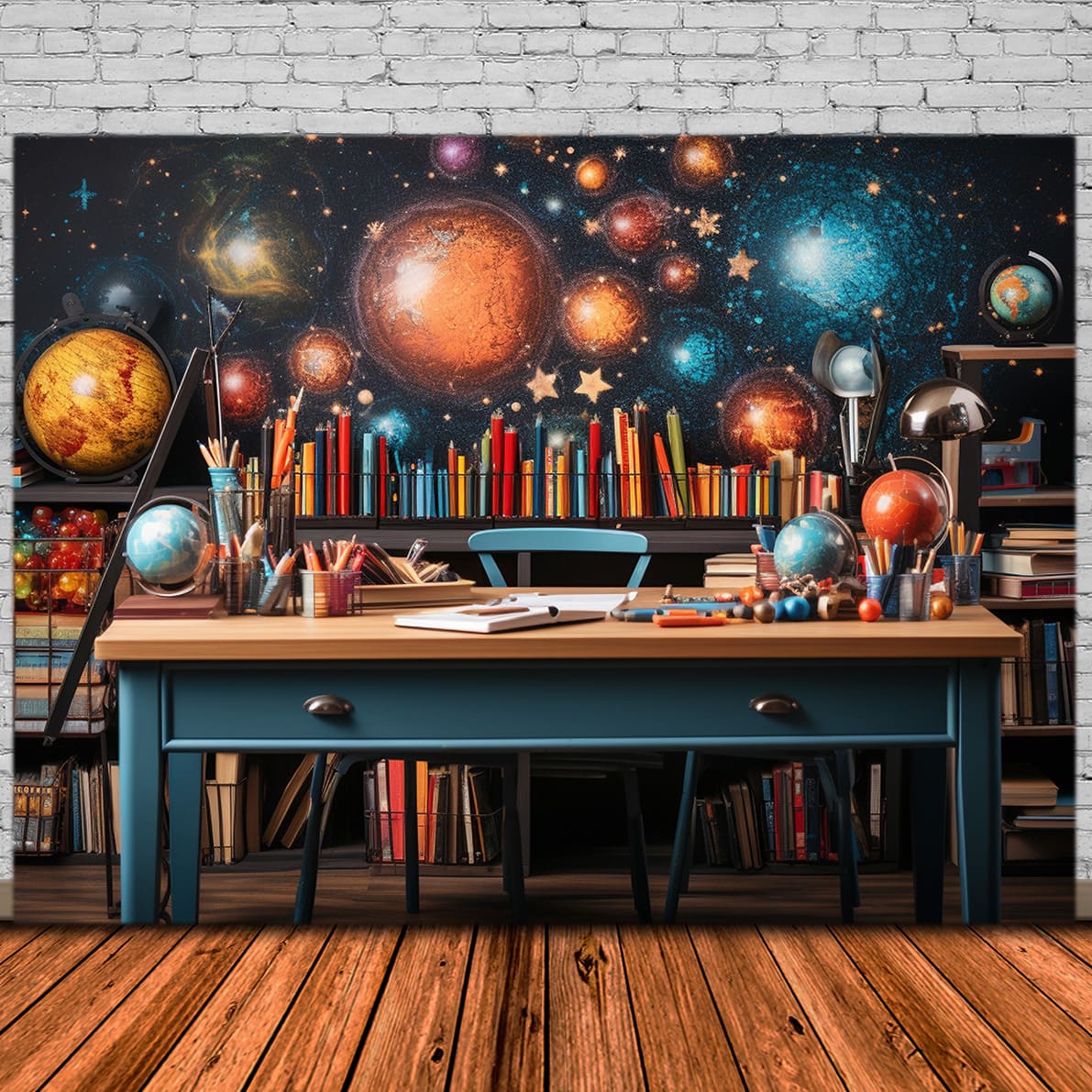 Back to School Space Adventures Backdrop DBD7-49