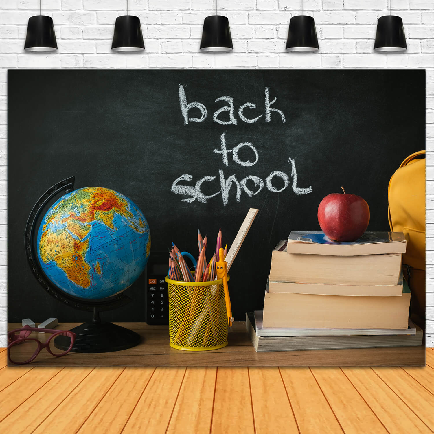 Globe Books Blackboard Back to School Backdrop DBD7-57