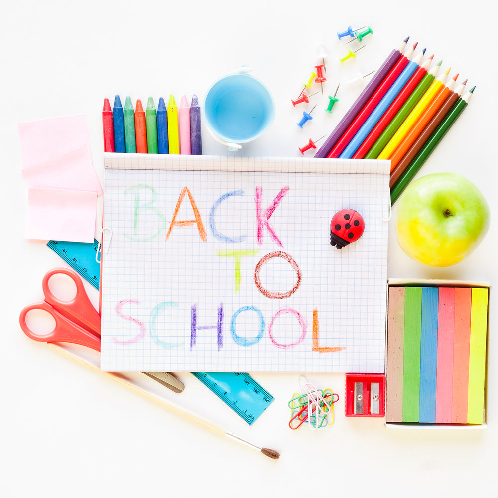 Crayon Drawing Back to School Backdrop DBD7-67