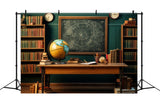 Back to School Classroom Globe Backdrop DBD7-81