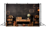 Retro Classroom Globe Back to School Backdrop DBD7-83