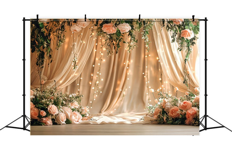 Backdrop For Mother's Day Elegant Hanging Floral Drape Backdrop GQ2-110