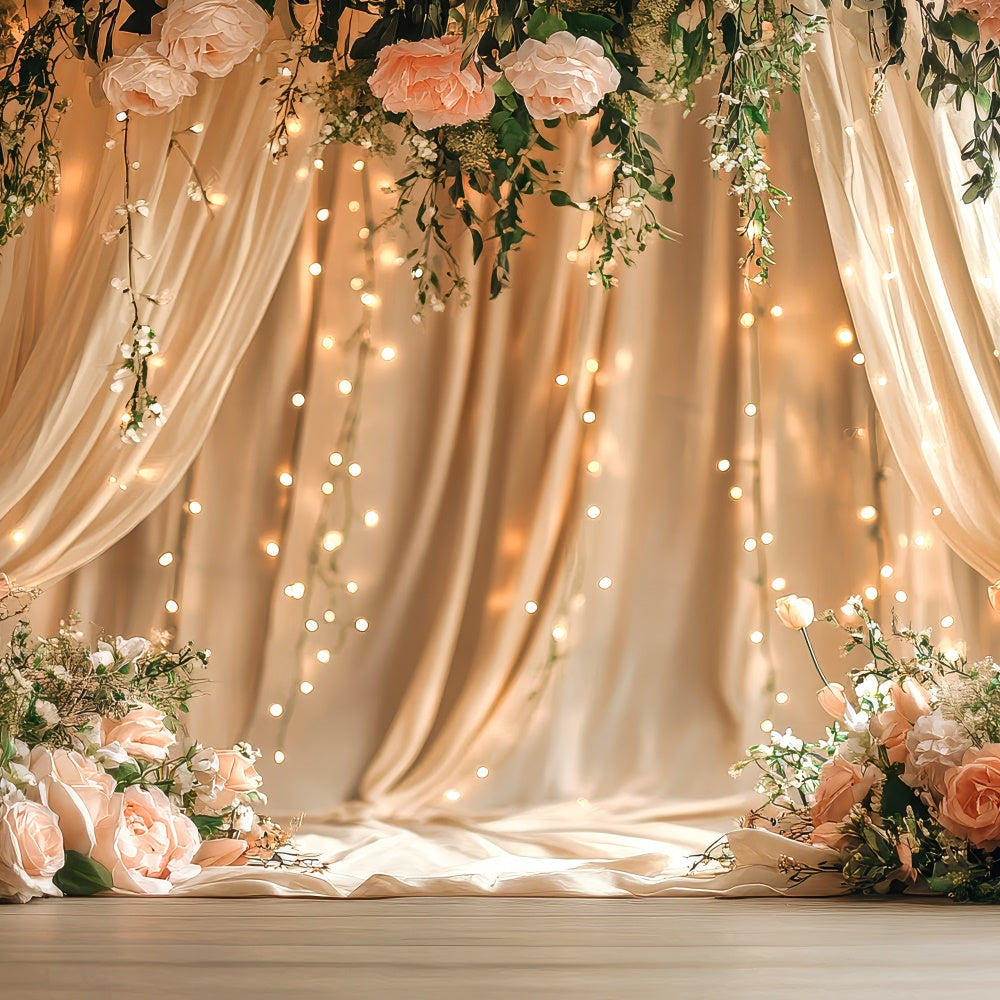 Backdrop For Mother's Day Elegant Hanging Floral Drape Backdrop GQ2-110