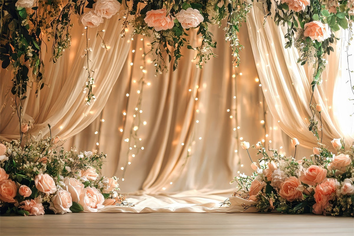 Backdrop For Mother's Day Elegant Hanging Floral Drape Backdrop GQ2-110