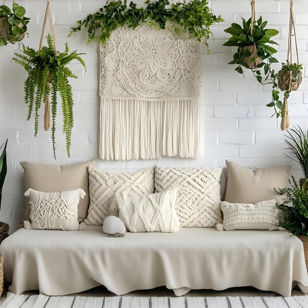 Backdrop For Mothers Day Fresh Green Plant Macrame Backdrop GQ2-123