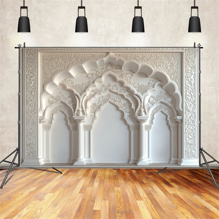 Mothers Day Backdrops Ornate Arches Floral Carving Backdrop GQ2-143