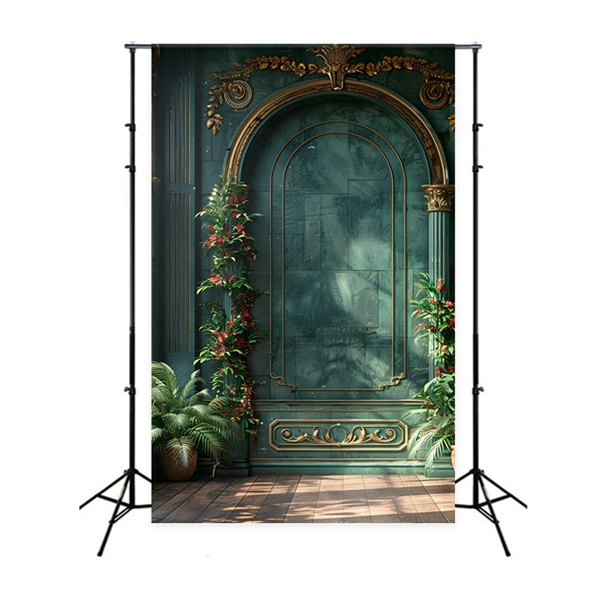 Happy Mother's Day Backdrop Opulent Green Wall Plants Backdrop GQ2-152