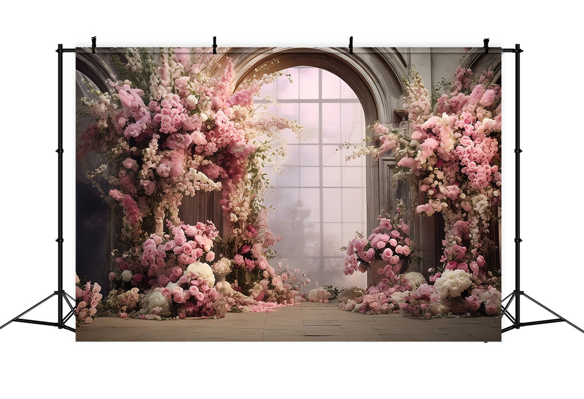 Mother's Day Backdrop Ideas Enchanted Garden Rose Arch Backdrop GQ2-158