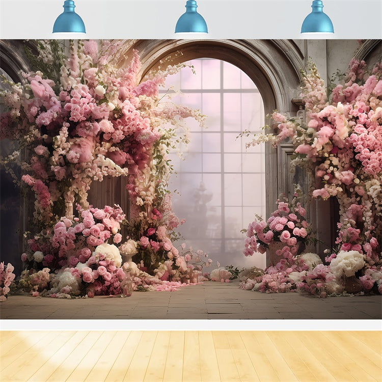 Mother's Day Backdrop Ideas Enchanted Garden Rose Arch Backdrop GQ2-158