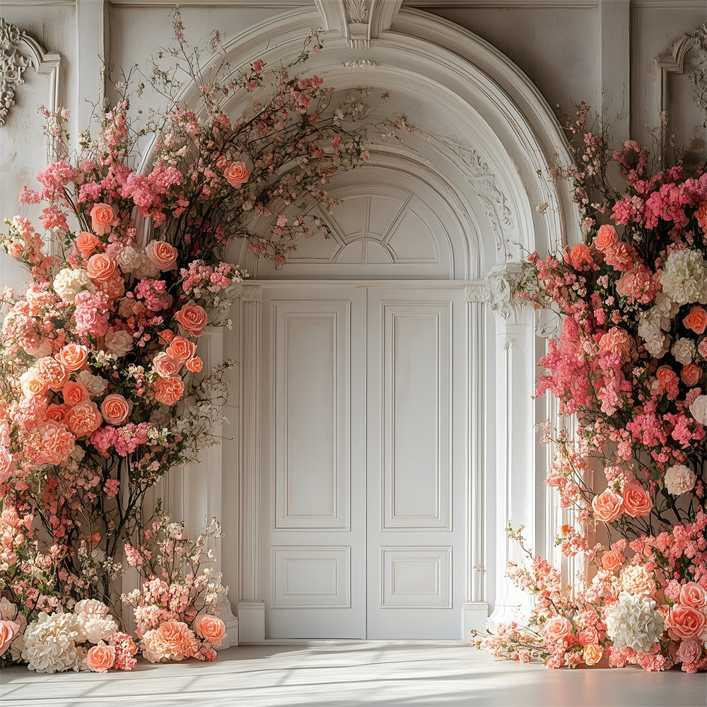 Mothers Day Backdrops Blossoming Floral Vintage Arch Backdrop GQ2-162