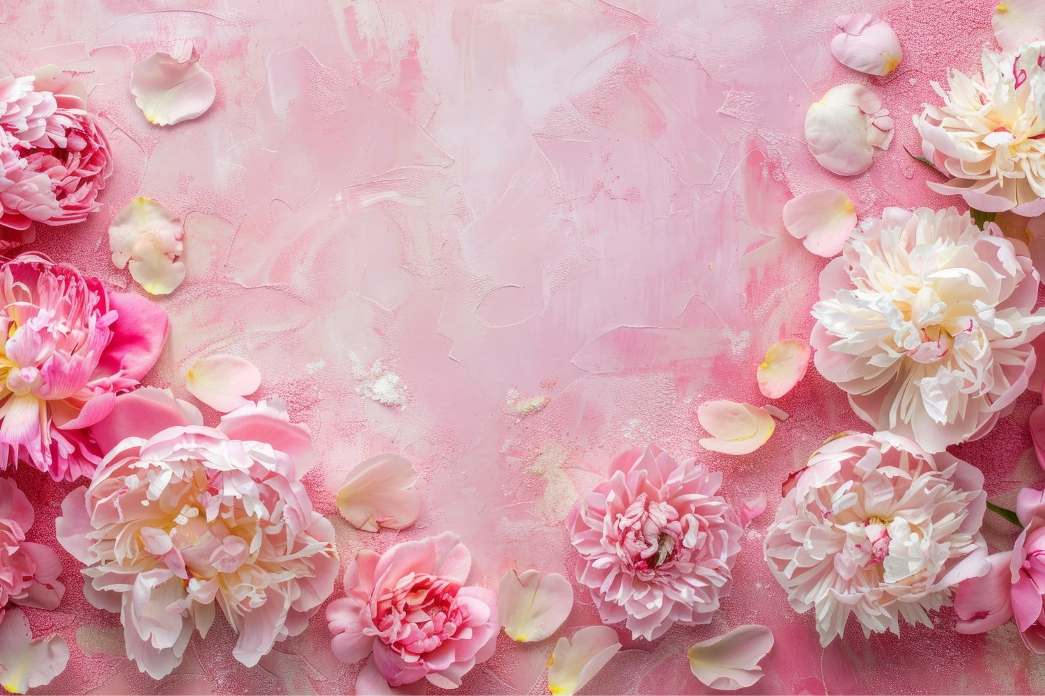 Mother's Day Backdrop Ideas Dreamy Peony Soft Petal Backdrop GQ2-171