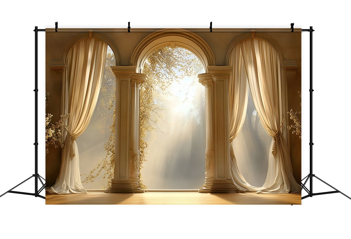 Mothers Day Backdrop Ideas Peaceful Sunlit Archway Backdrop GQ2-177