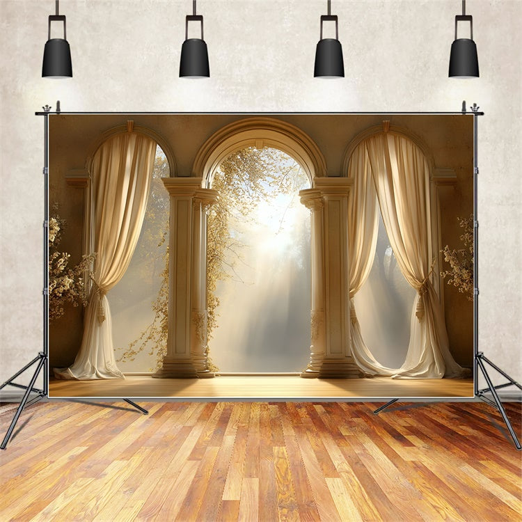 Mothers Day Backdrop Ideas Peaceful Sunlit Archway Backdrop GQ2-177