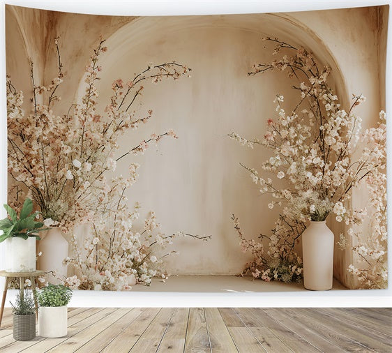 Boho Arch Backdrop Romantic Pink Blossom Arch Backdrop GQ2-18