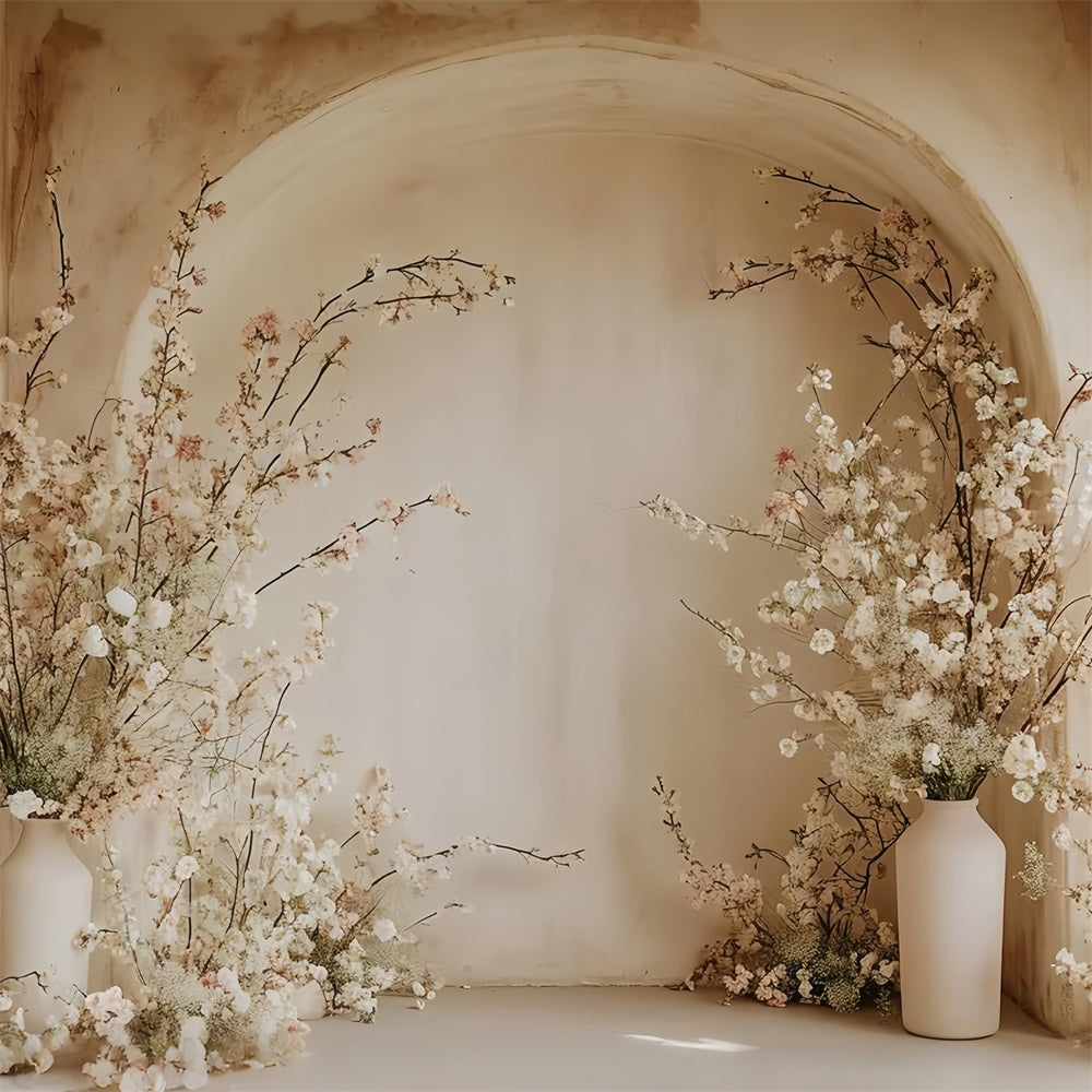 Boho Arch Backdrop Romantic Pink Blossom Arch Backdrop GQ2-18