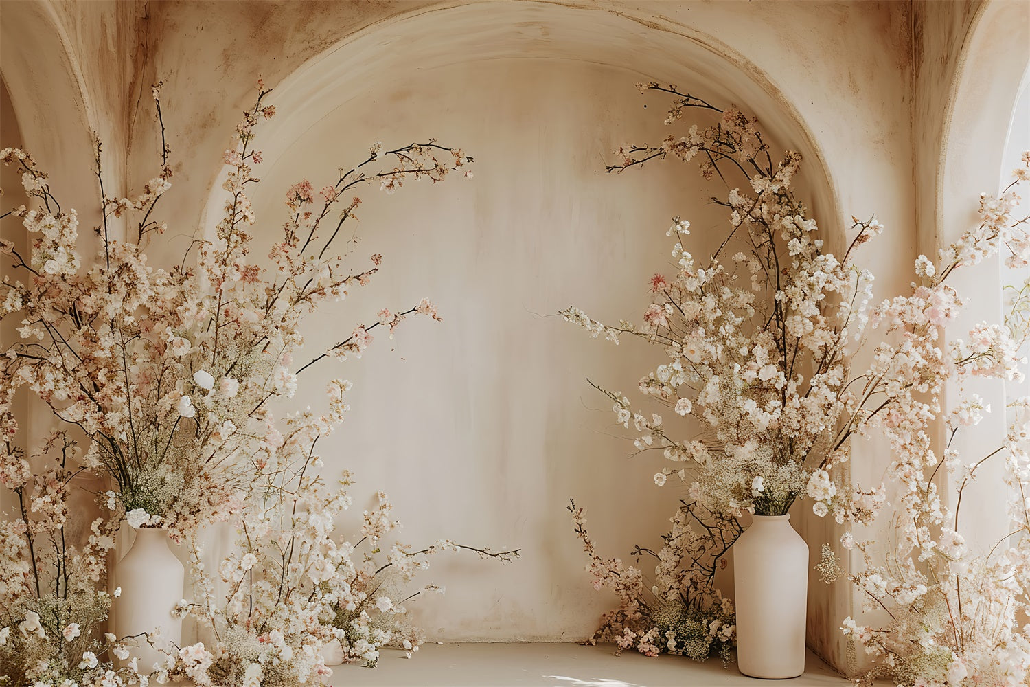 Boho Arch Backdrop Romantic Pink Blossom Arch Backdrop GQ2-18