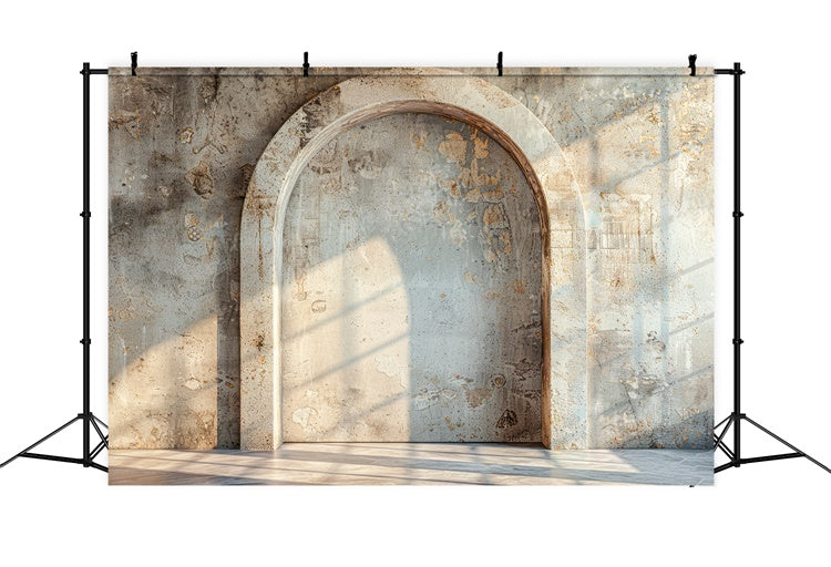 Mothers Day Photo Backdrop Rustic Stone Arch Sunlight Backdrop GQ2-180