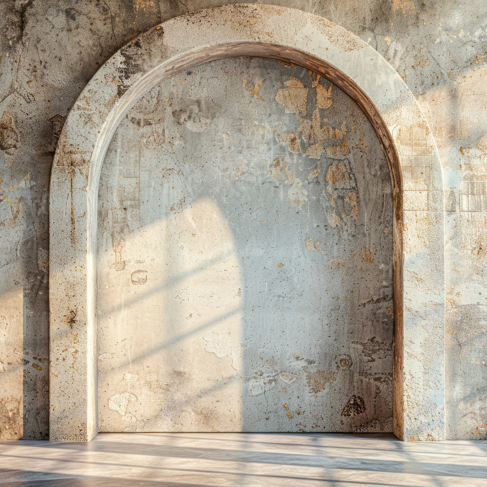 Mothers Day Photo Backdrop Rustic Stone Arch Sunlight Backdrop GQ2-180