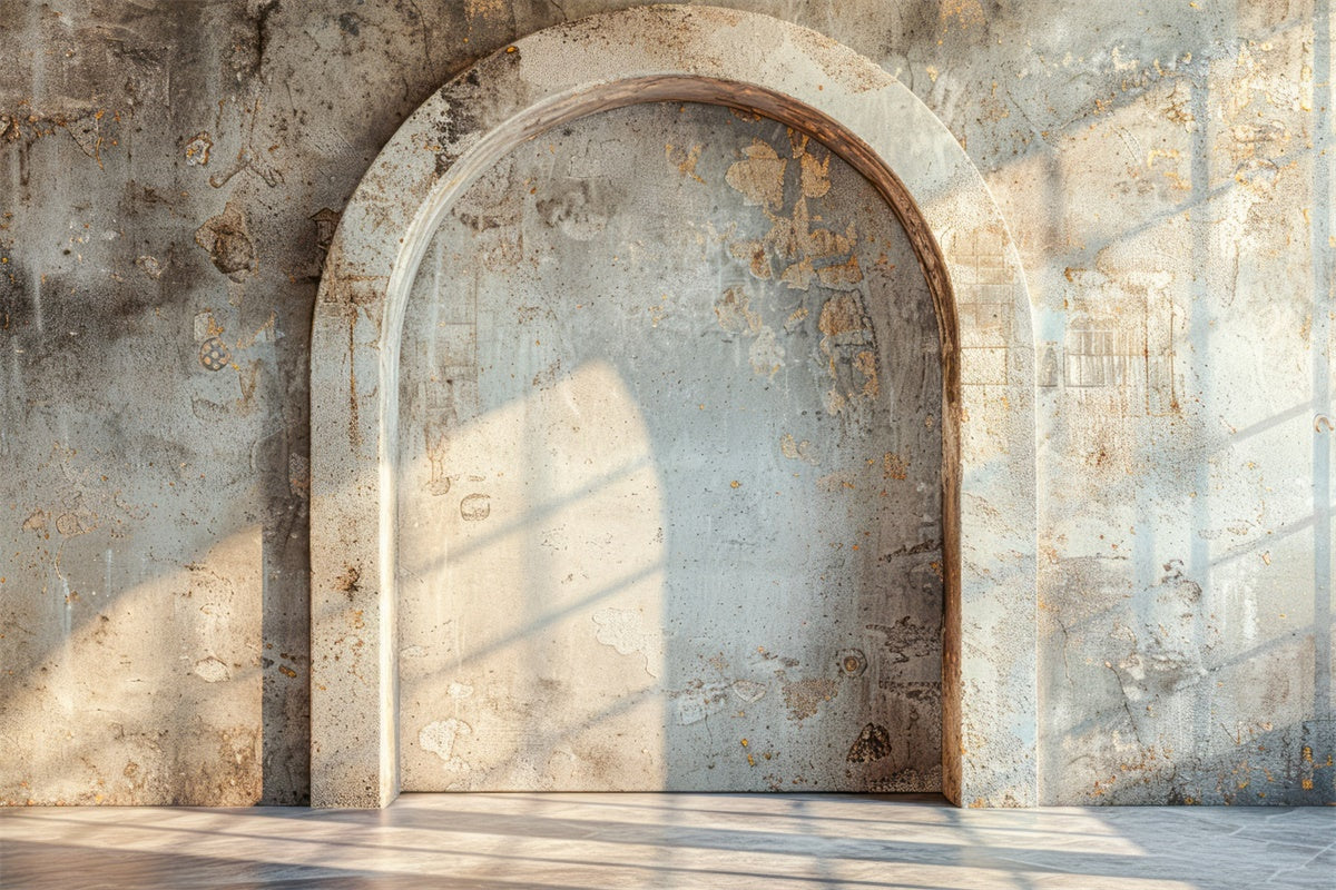 Mothers Day Photo Backdrop Rustic Stone Arch Sunlight Backdrop GQ2-180