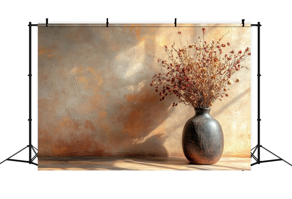 Mother's Day Backdrop Rustic Earthy Terracotta Vase Backdrop GQ2-193