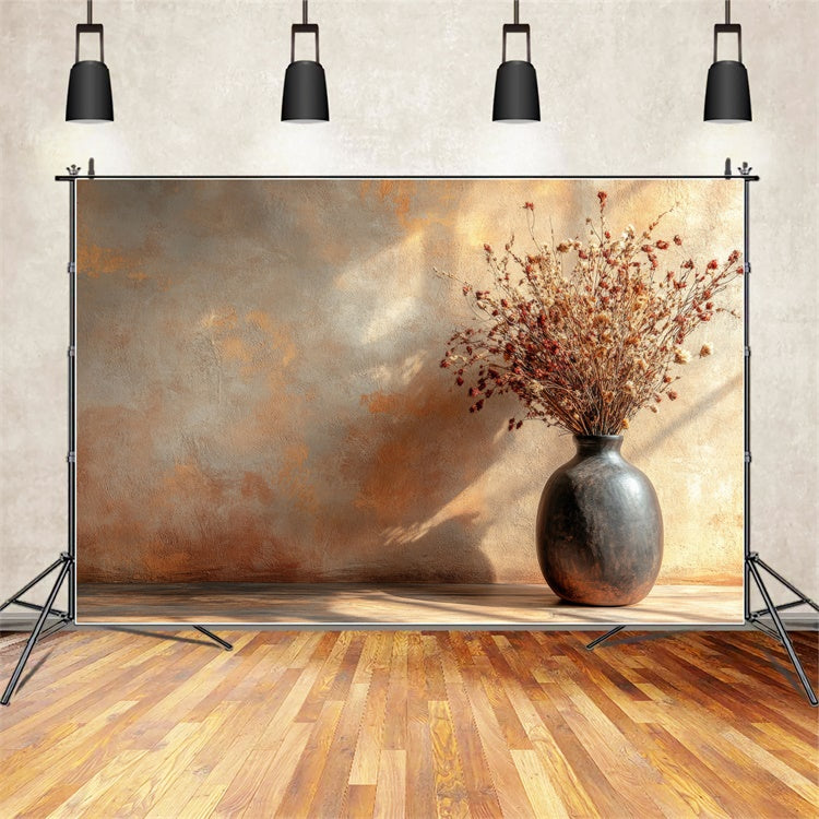 Mother's Day Backdrop Rustic Earthy Terracotta Vase Backdrop GQ2-193